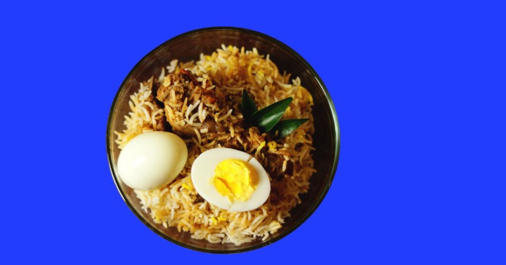 the spices in egg biryani